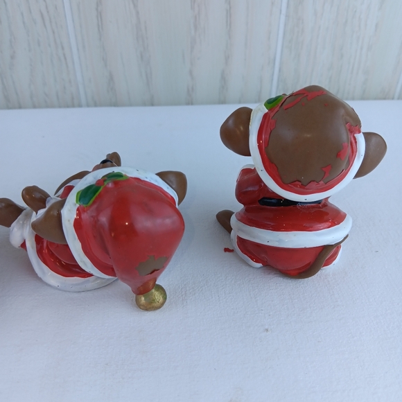 Vintage George Good set of four  sleepy Christmas Mice mouse Santa mouse ceremic - Picture 7 of 13
